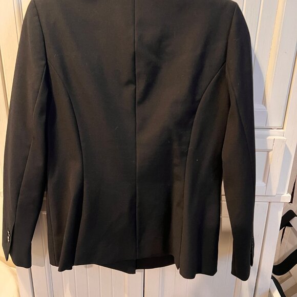 Ann Taylor Black Suiting Blazer, Single Button / Longer Fit - Picture 8 of 8